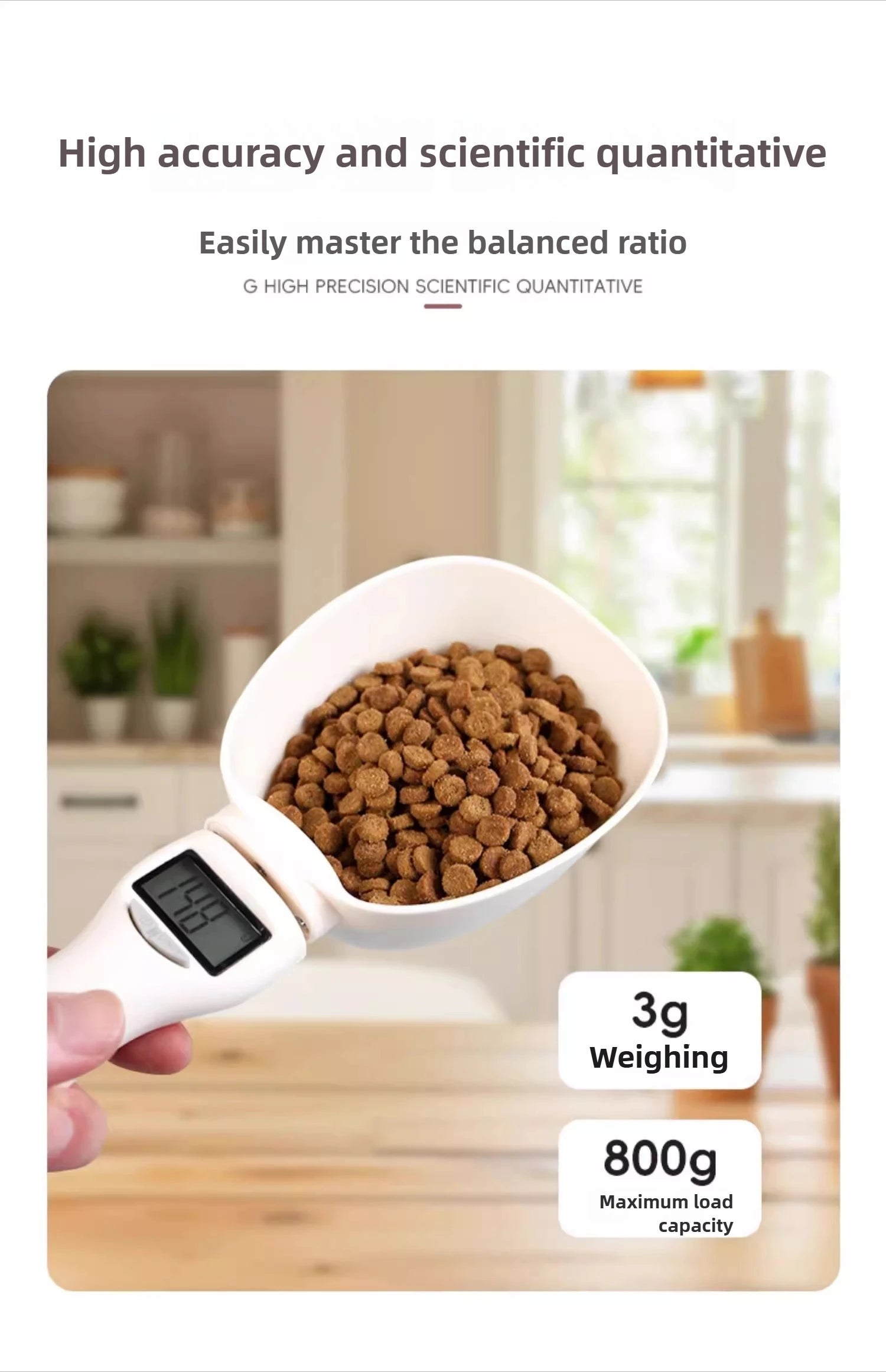 Smart Pet Food Weighing Scoop
