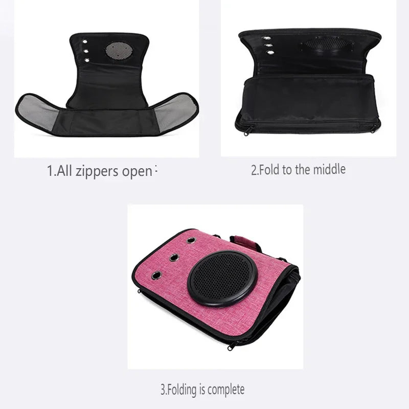 Foldable Pet Travel Backpack