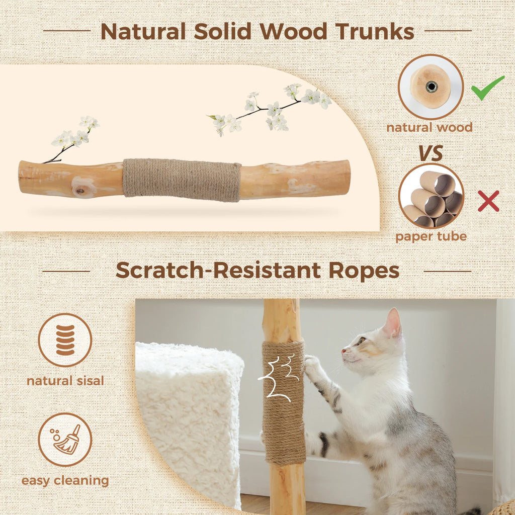 Stylish Cat Tree with Hammock