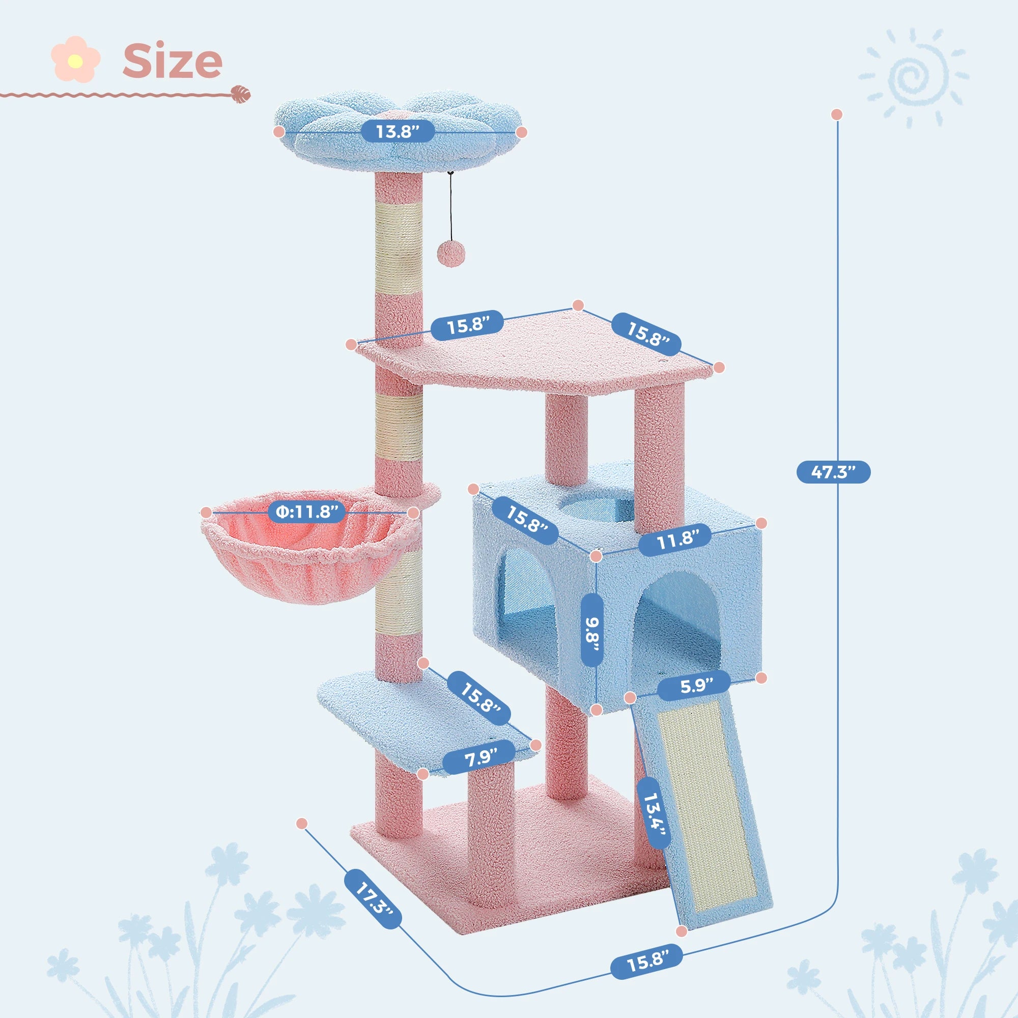 Cute Multi-Level Cat Tree