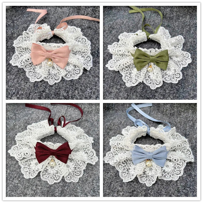 Elegant Lace Ruffle Pet Collar