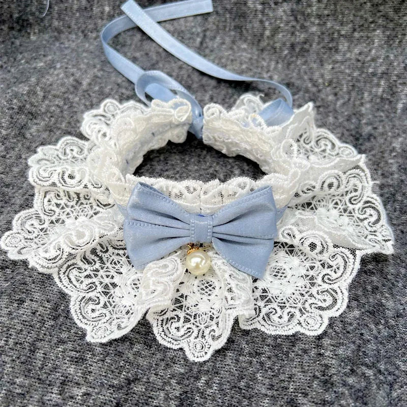 Elegant Lace Ruffle Pet Collar