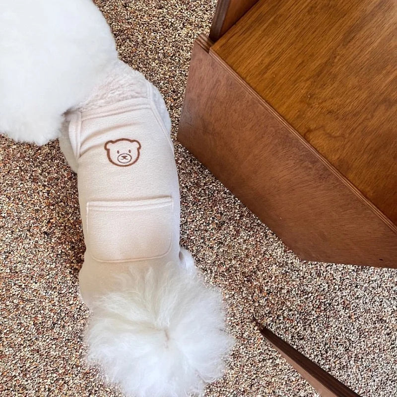 Cozy Bear Dog Jumpsuit
