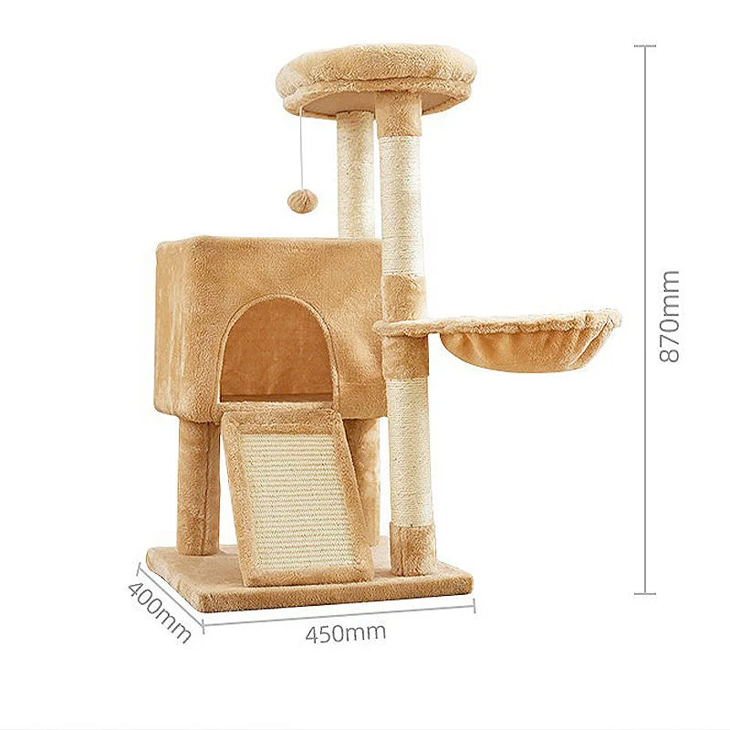Luxury Cat Tower with Hammock