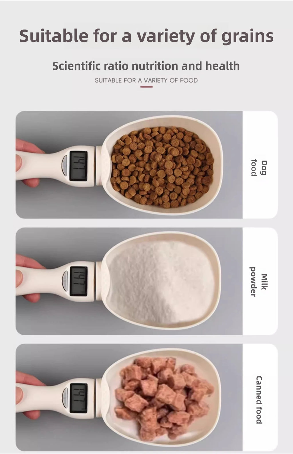 Smart Pet Food Weighing Scoop