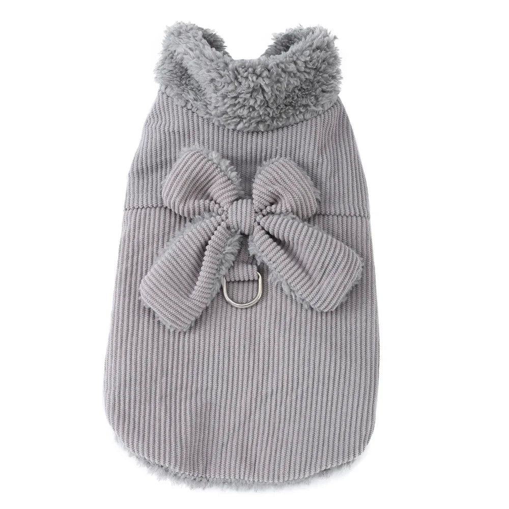 Cozy Bow Dog Jacket