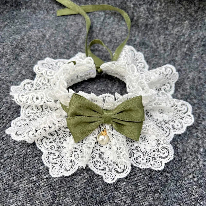 Elegant Lace Ruffle Pet Collar