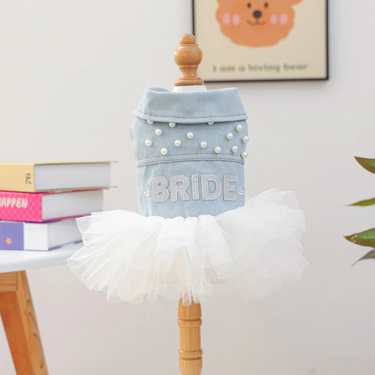 Adorable Dog Denim Dress