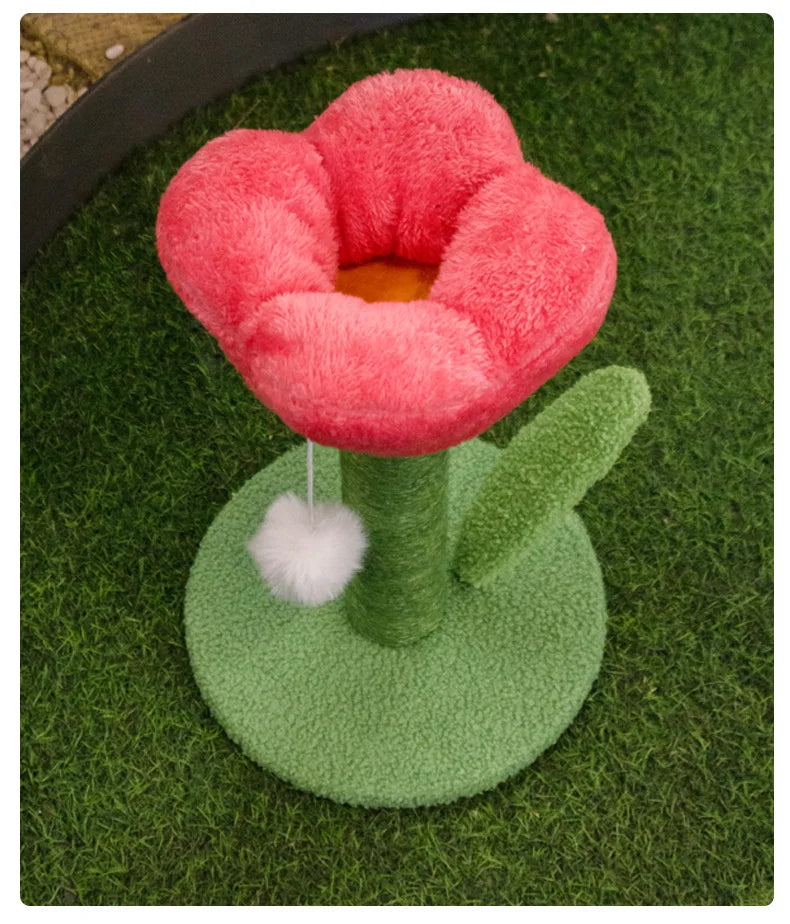 Cute Tulip Cat Tower