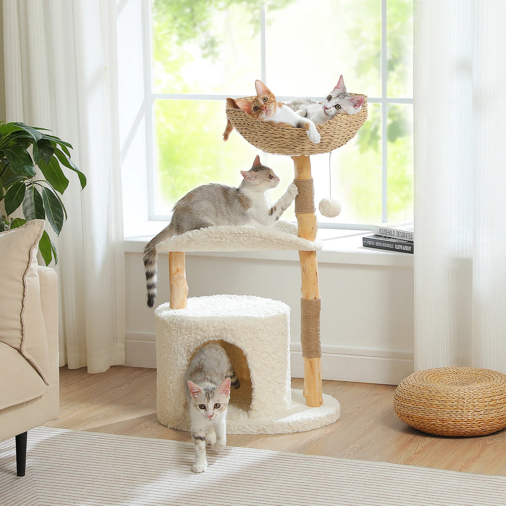 Stylish Cat Tree with Hammock