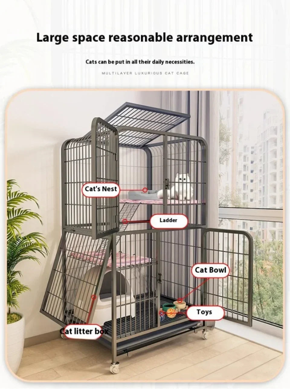 Luxury Cat Villa for Apartments