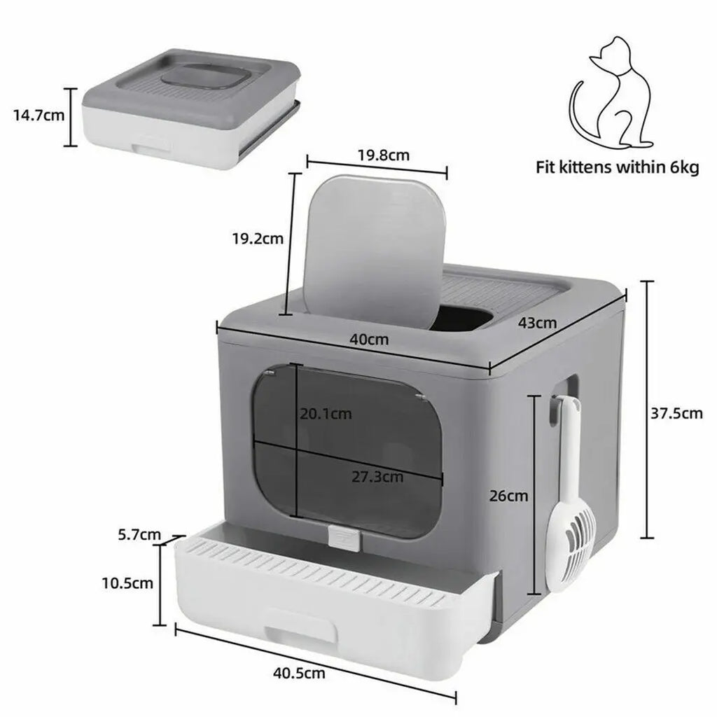 Compact Cat Litter Box