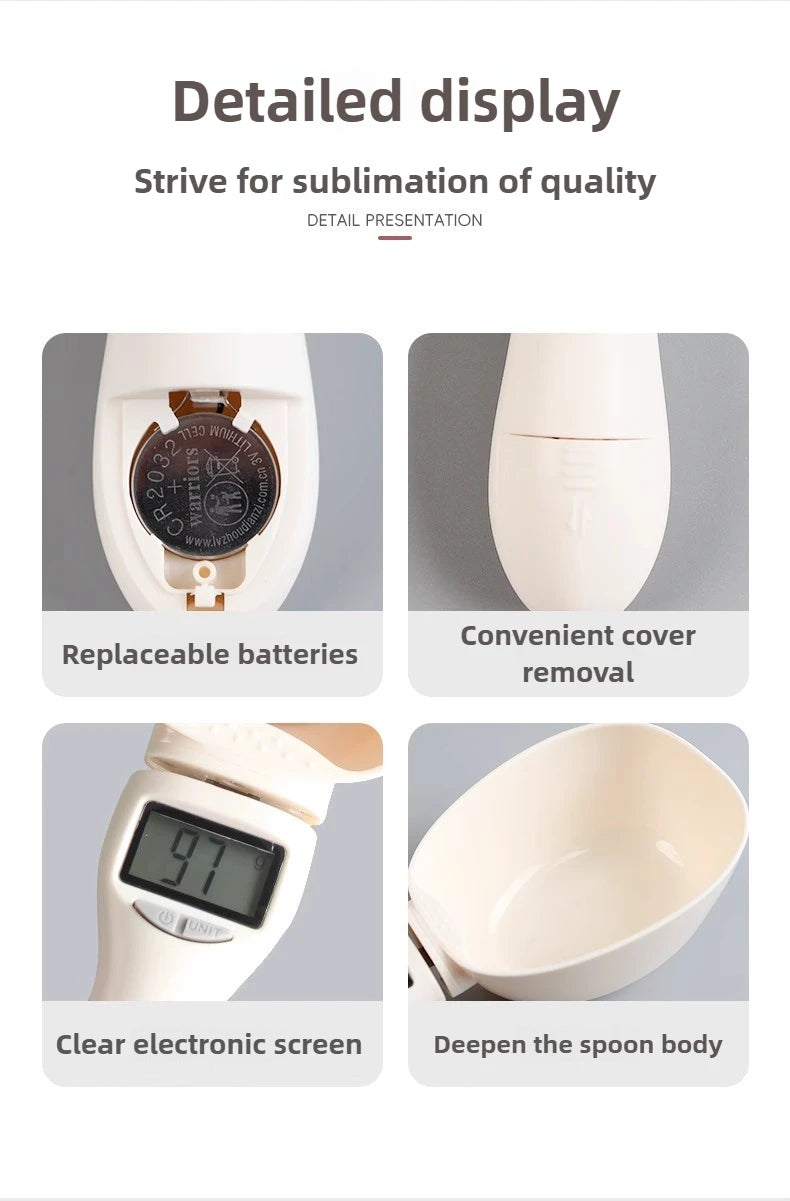 Smart Pet Food Weighing Scoop