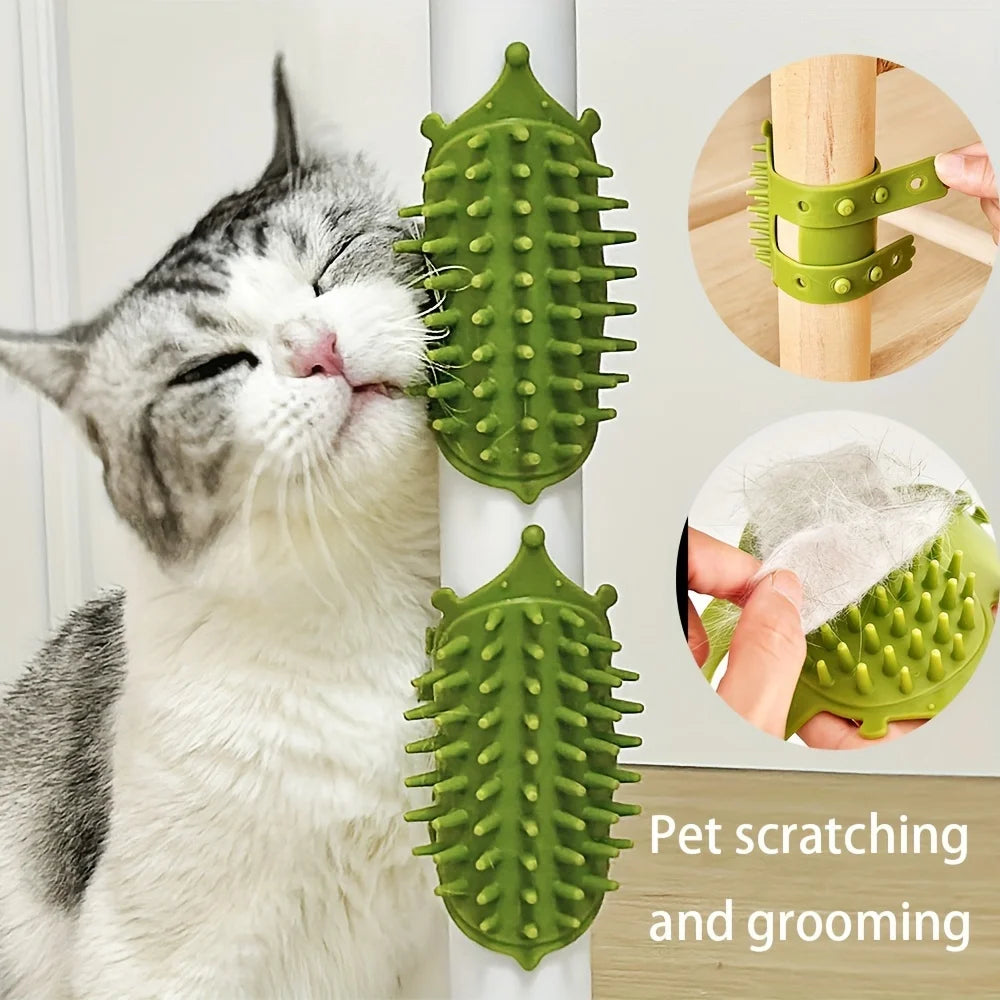 Self-Grooming Cat Scratcher
