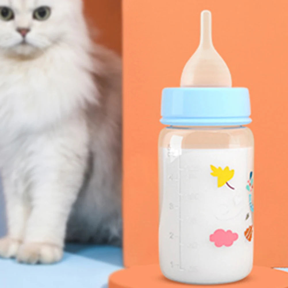 Cute Kitten Feeding Bottle