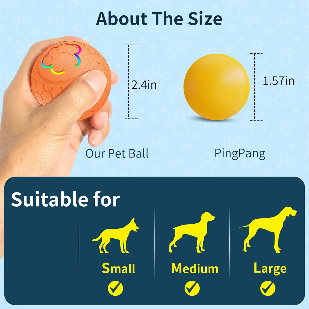 Interactive LED Dog Toy Ball