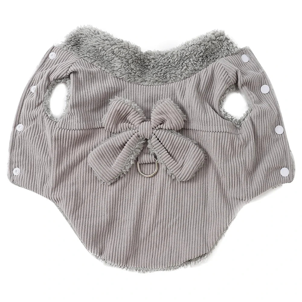 Cozy Bow Dog Jacket