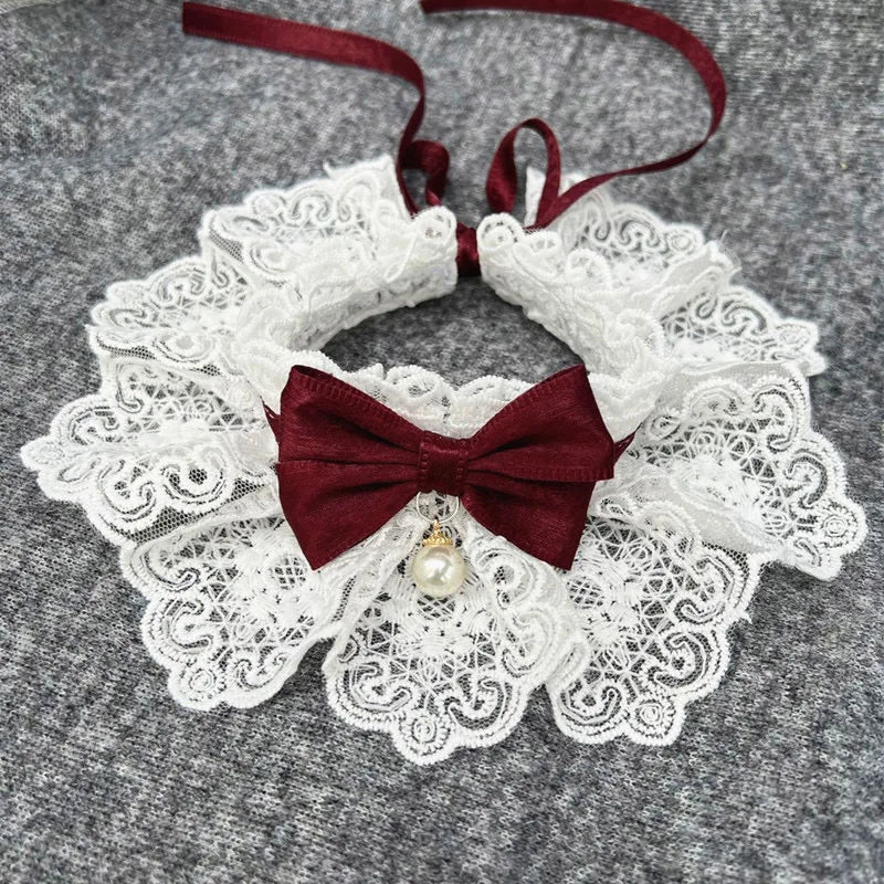 Elegant Lace Ruffle Pet Collar