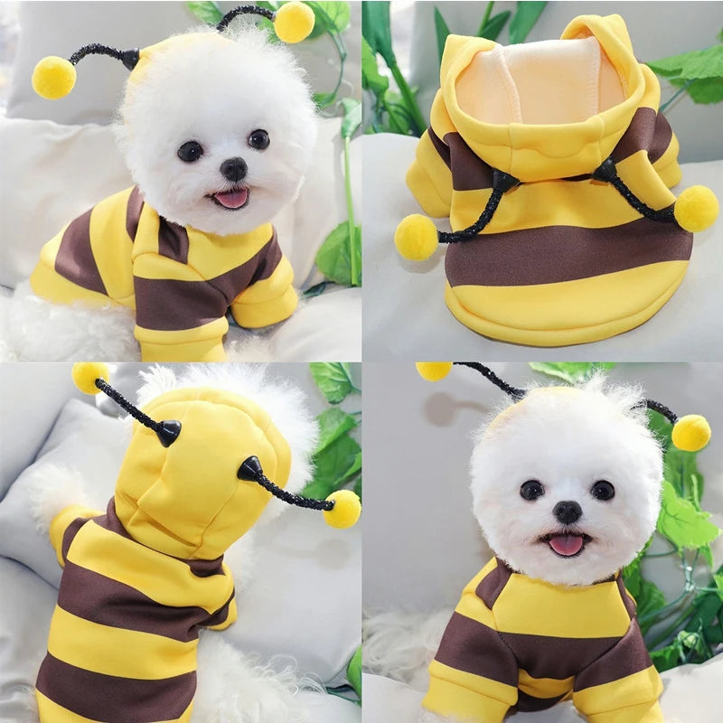 Cute Cozy Bee Dog Hoodie
