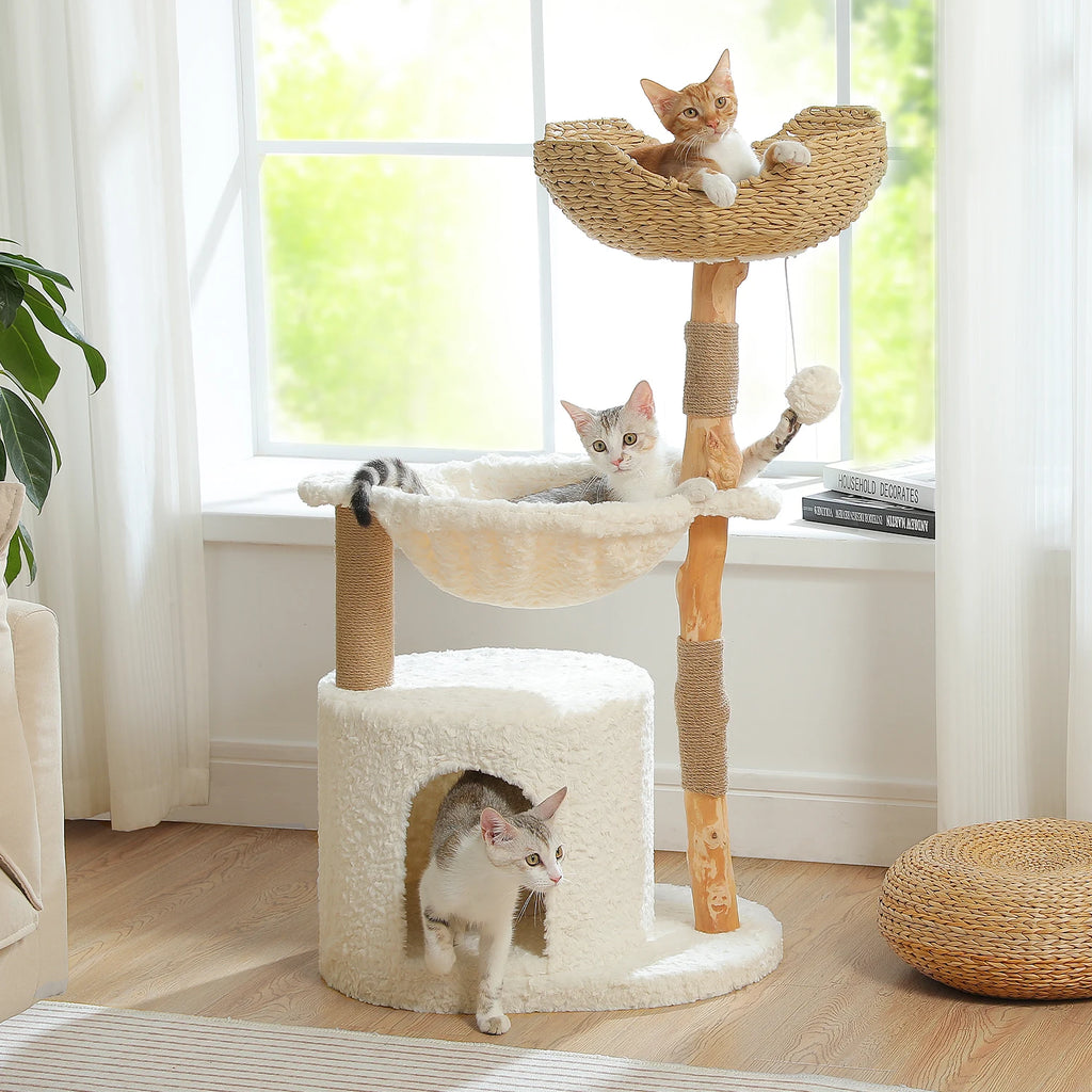 Stylish Cat Tree with Hammock