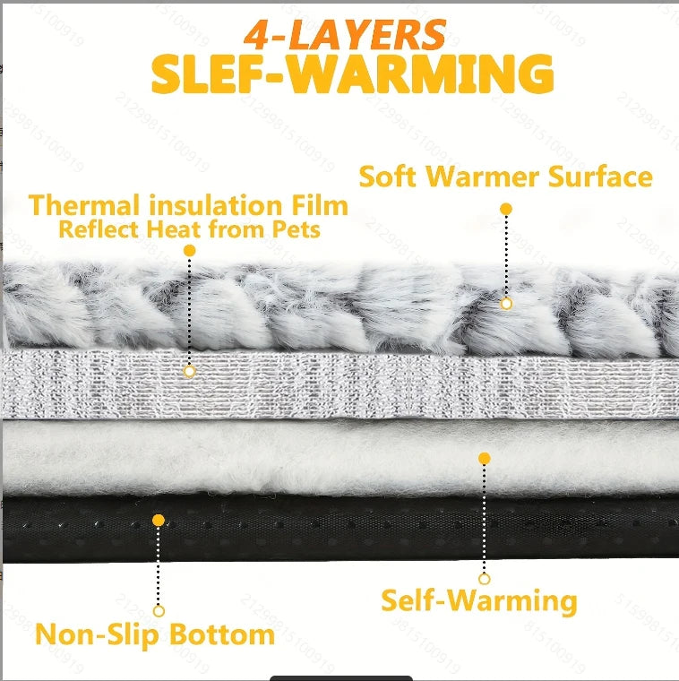 Cozy Self-Warming Cat Bed