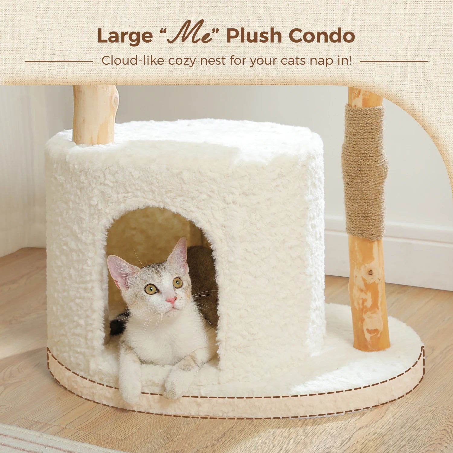 Stylish Cat Tree with Hammock